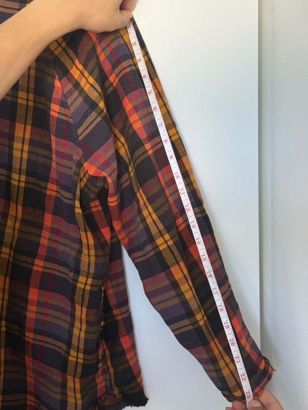 We The Free Summer Daydream Plaid Raw-Hem Button-Down Shirt Sz M - Picture 6 of 6